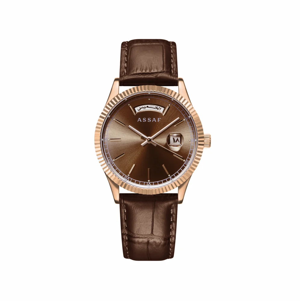 Haroon Brown leather watch
